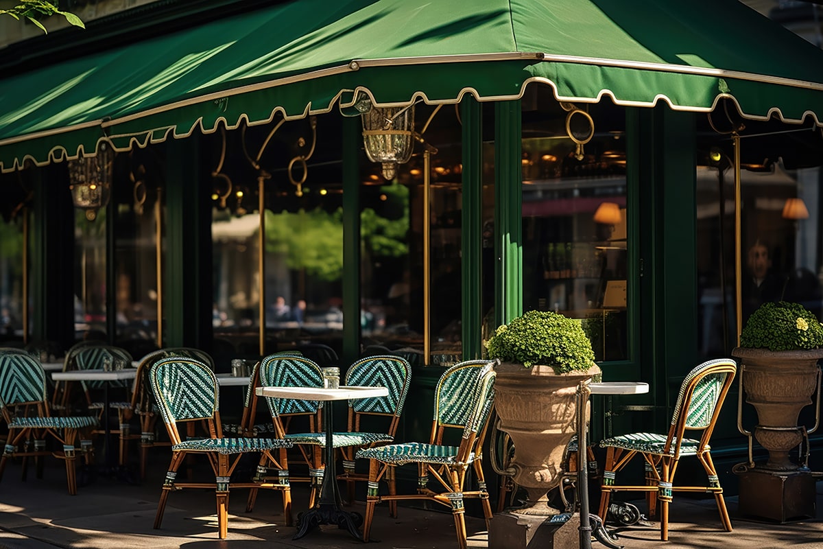 cafe-adorned-with-lovely-green-canopies-seats-min